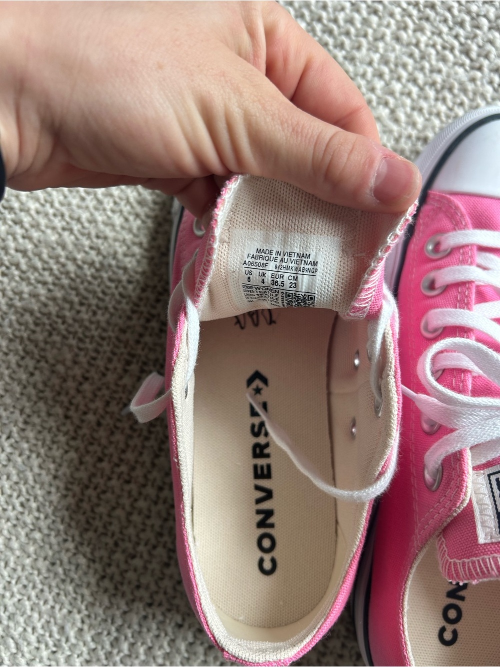 Converse Pink Low Top Platform Sneakers - Picture 5 of 6